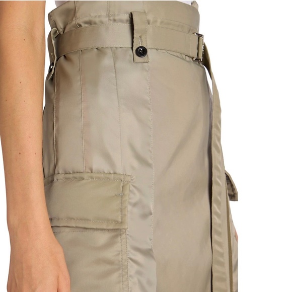 Sacai Khaki Twill Cargo Belted Skirt US2 - Picture 7 of 14
